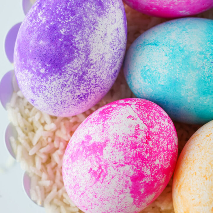 Rice Dyed Easter Eggs