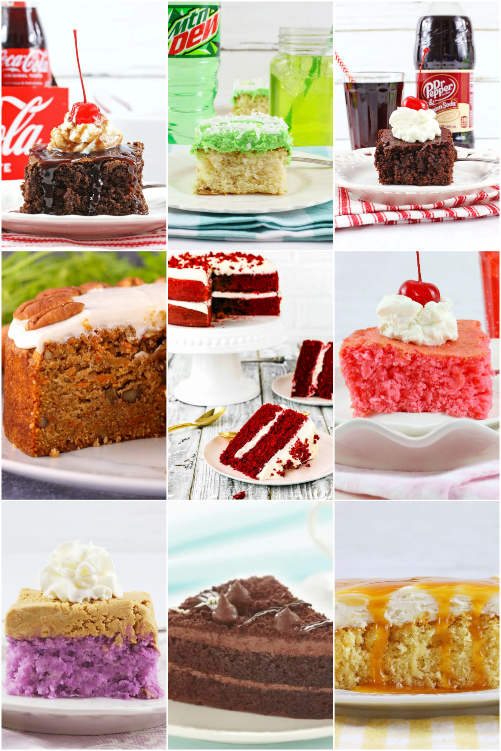 collage of best eggless cake recipes
