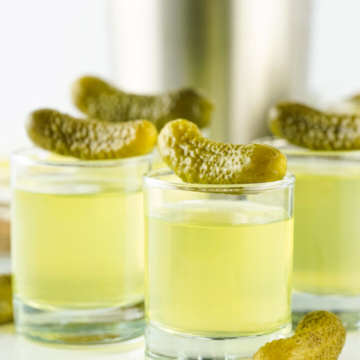 Pickle Shots with Vodka