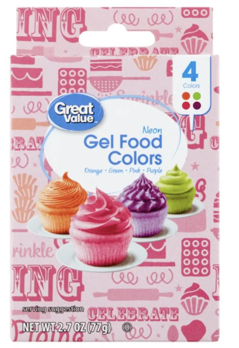 Great Value Gel Food Colors, Neon Colors