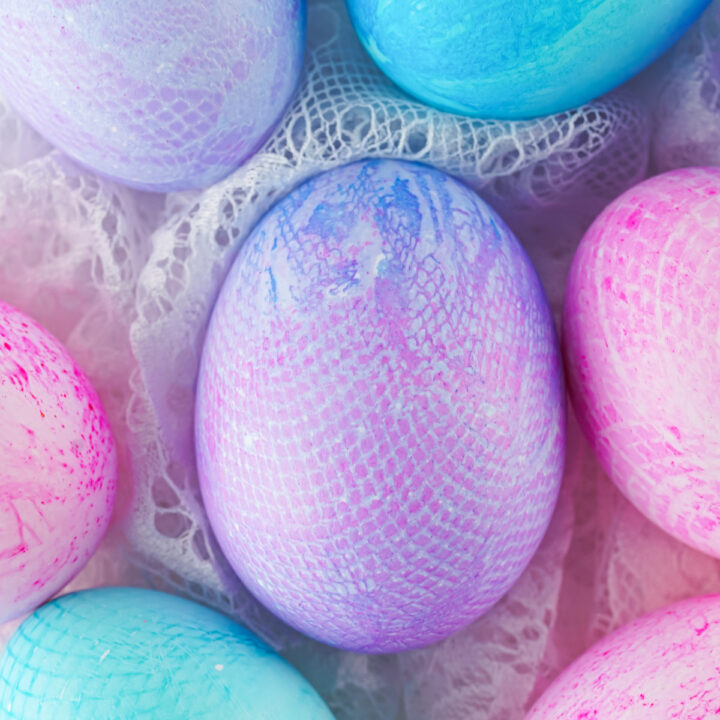 Fabric Dyed Easter Eggs