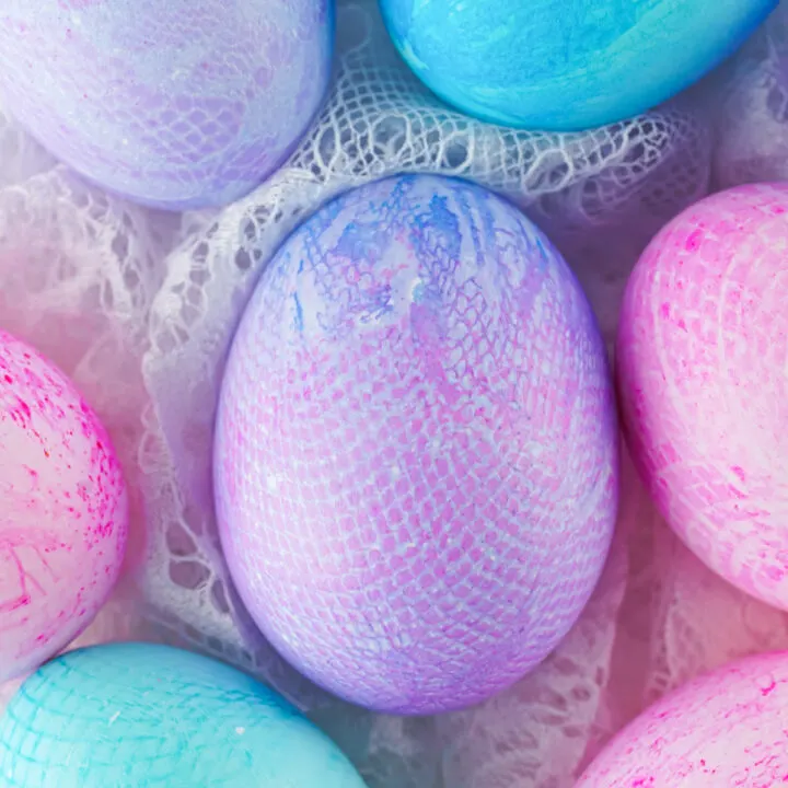 Fabric Dyed Easter Eggs