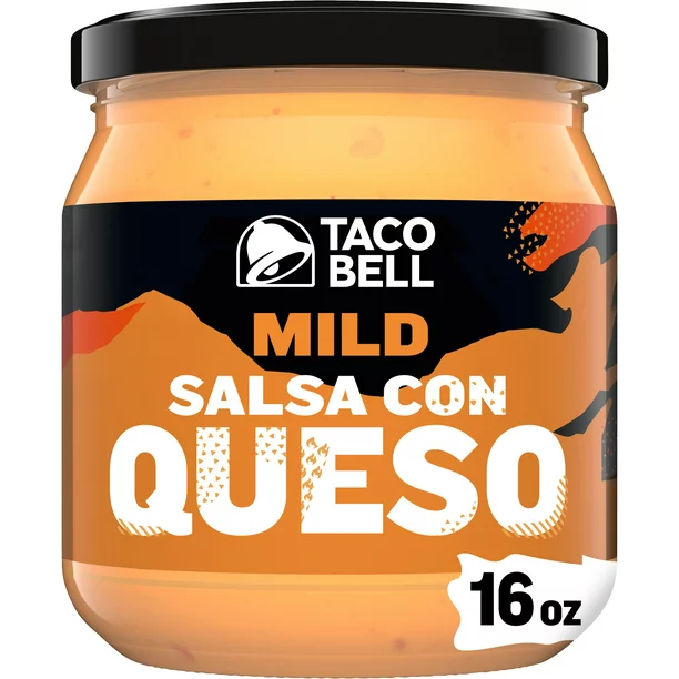 Taco Bell Mild Salsa Con Queso Cheese Dip