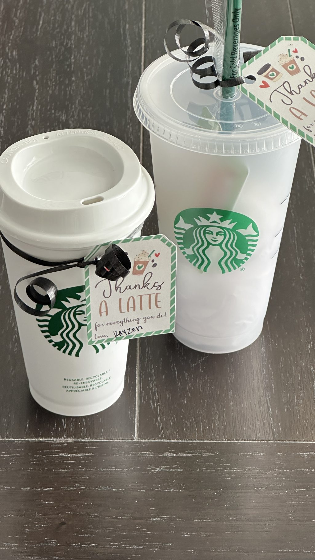 thanks a latte teacher appreciation gift idea