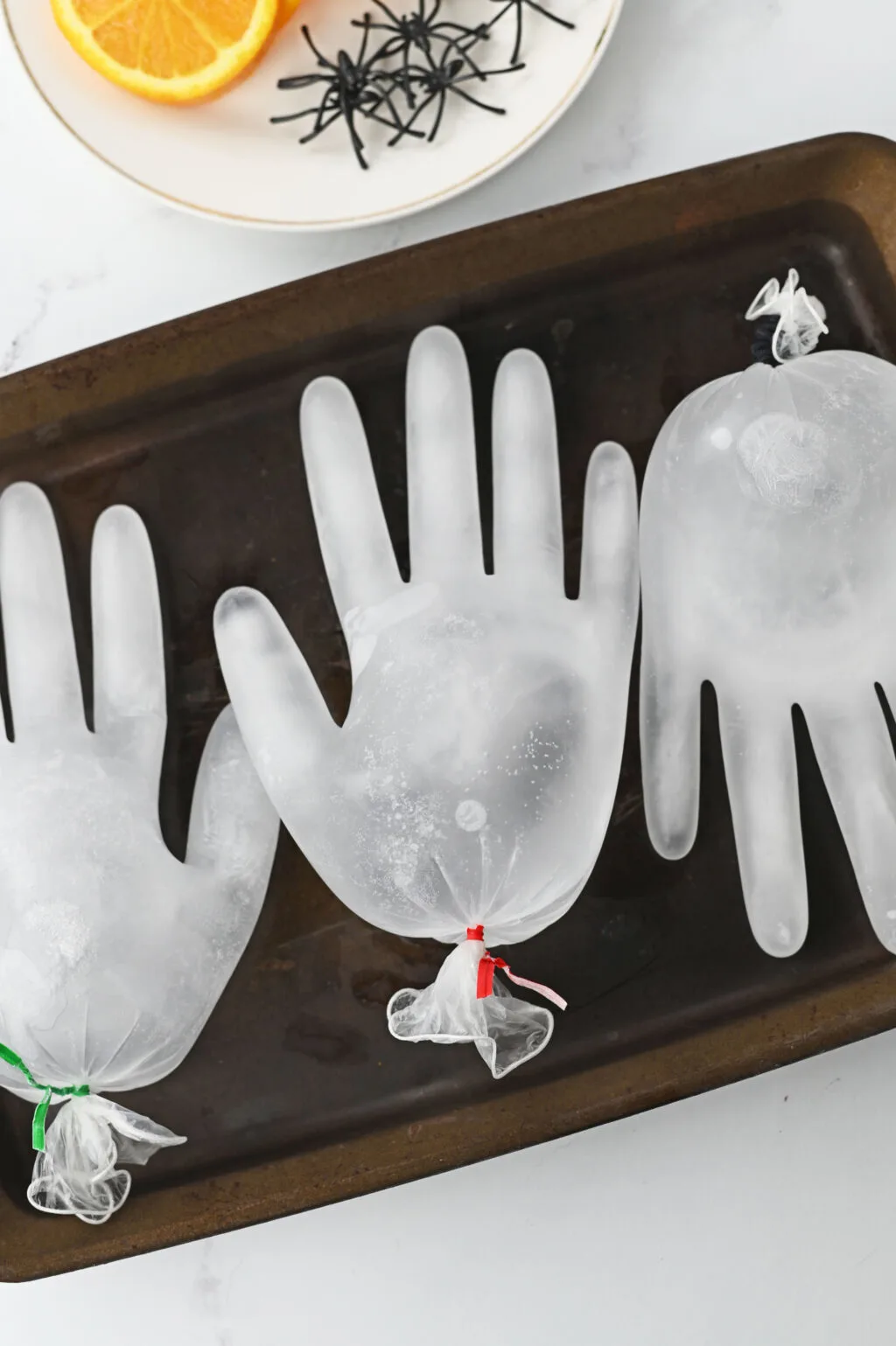 ice hands for halloween punch