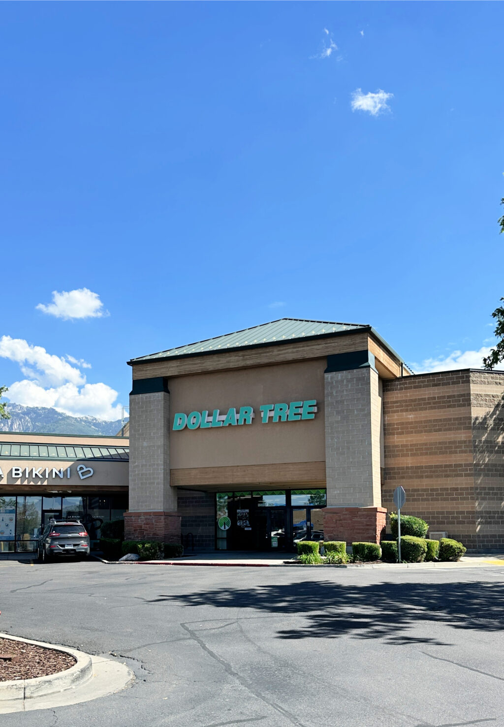 front exterior of a dollar tree store