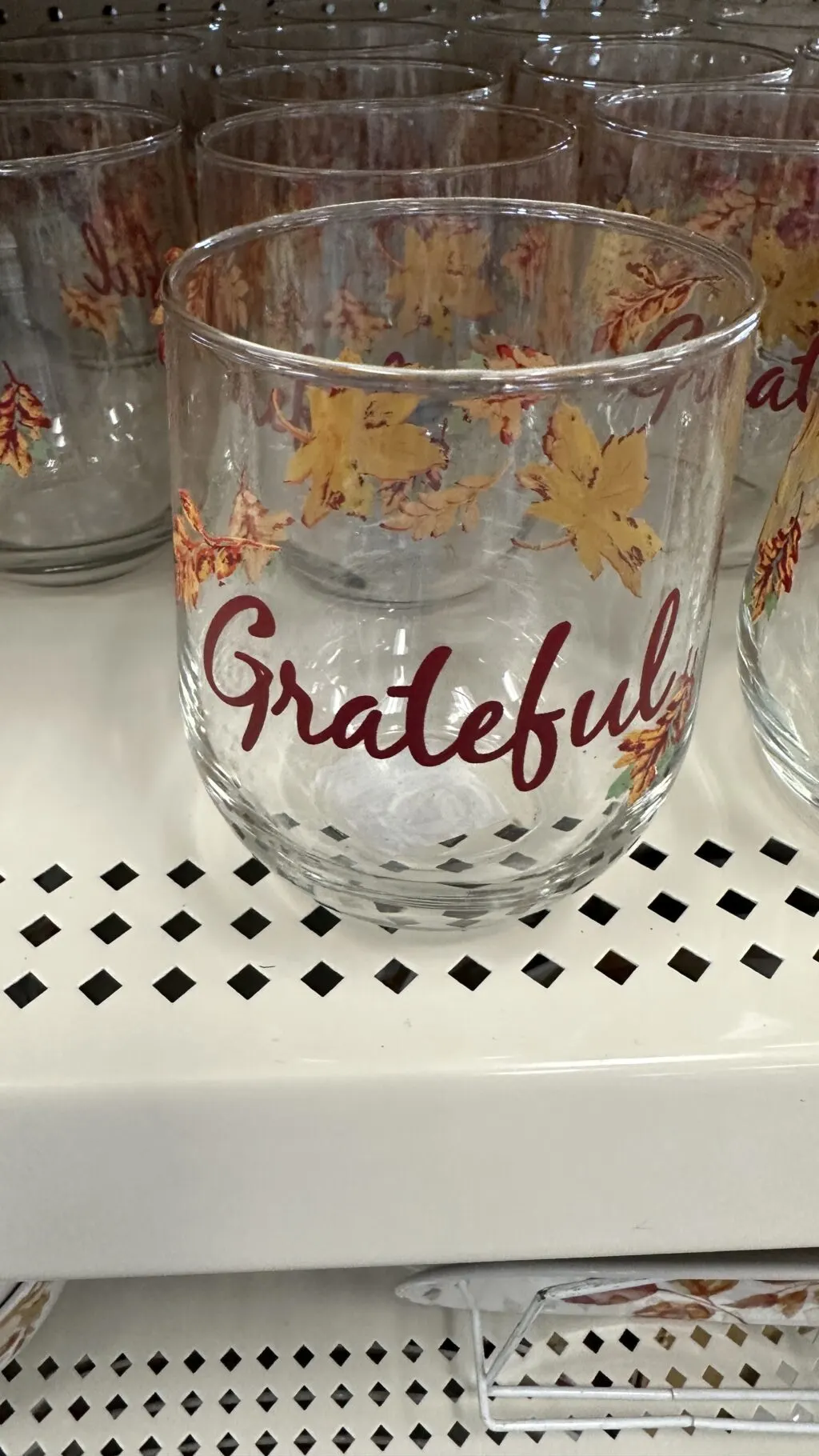 fall grateful cup at dollar tree