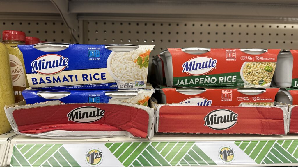 minute rice cups at dollar tree