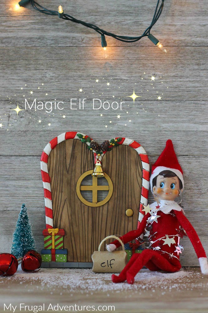 elf sitting next to a magical elf door
