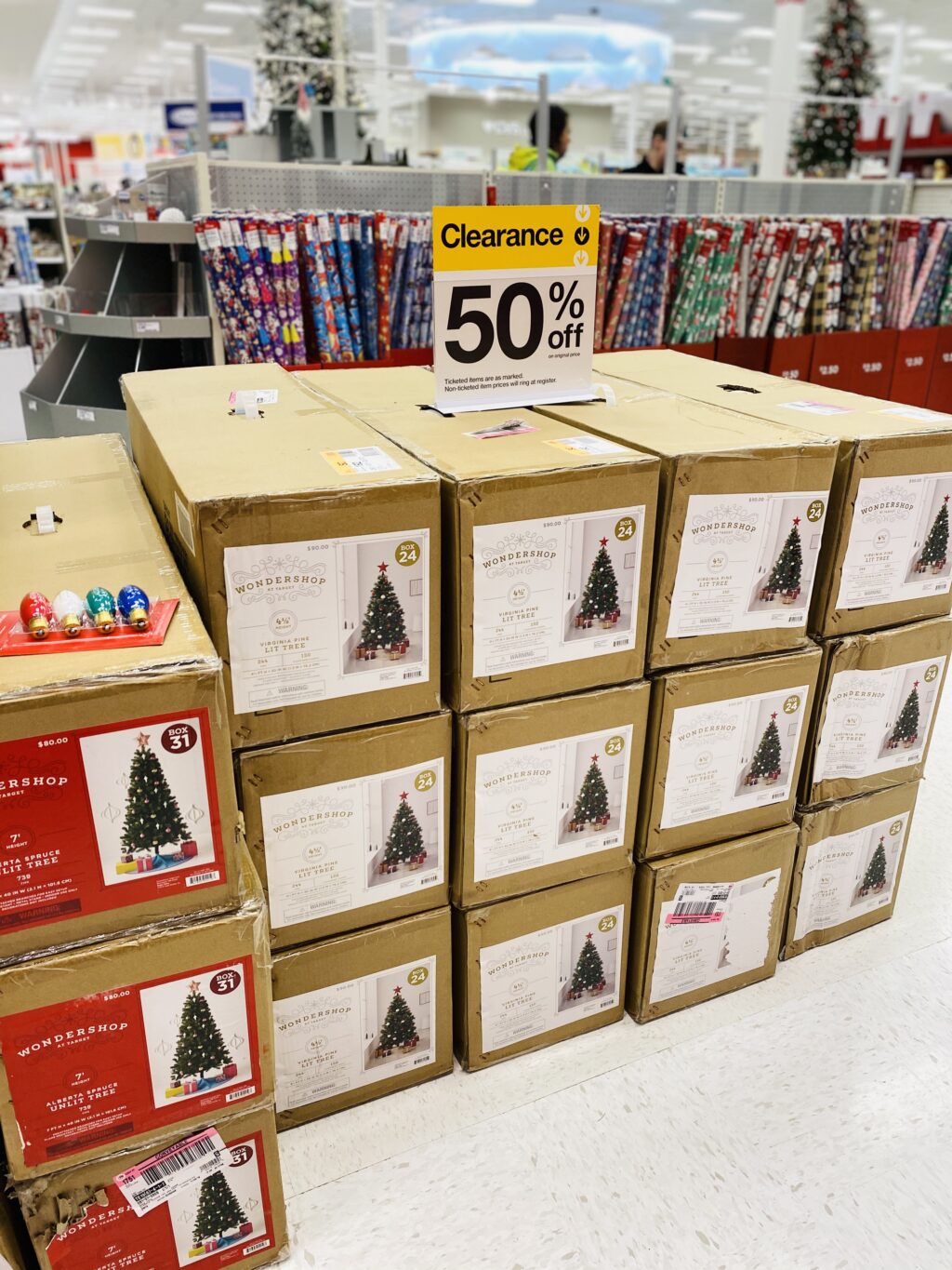 christmas clearance at target