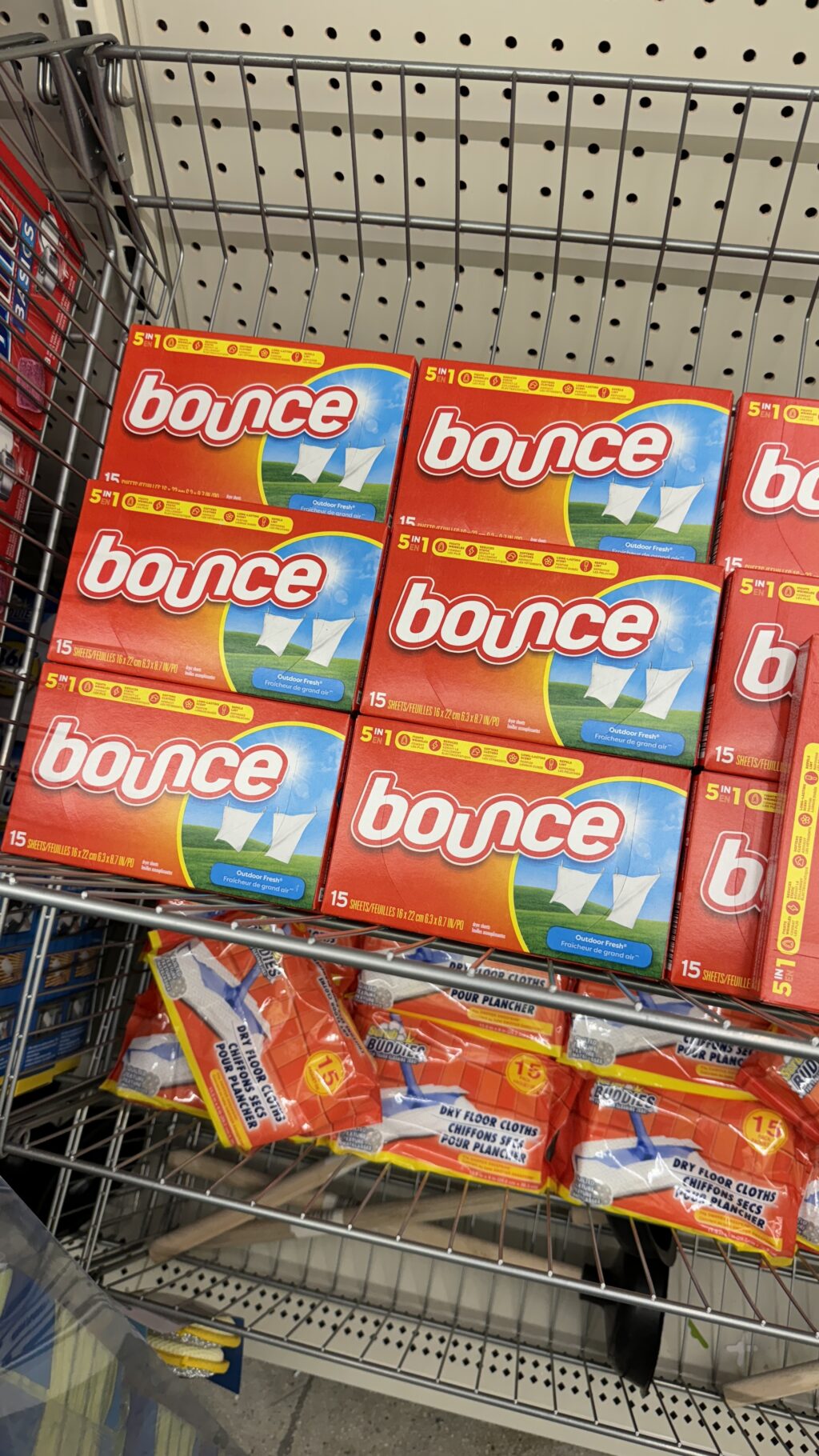 bounce dryer sheets at dollar tree