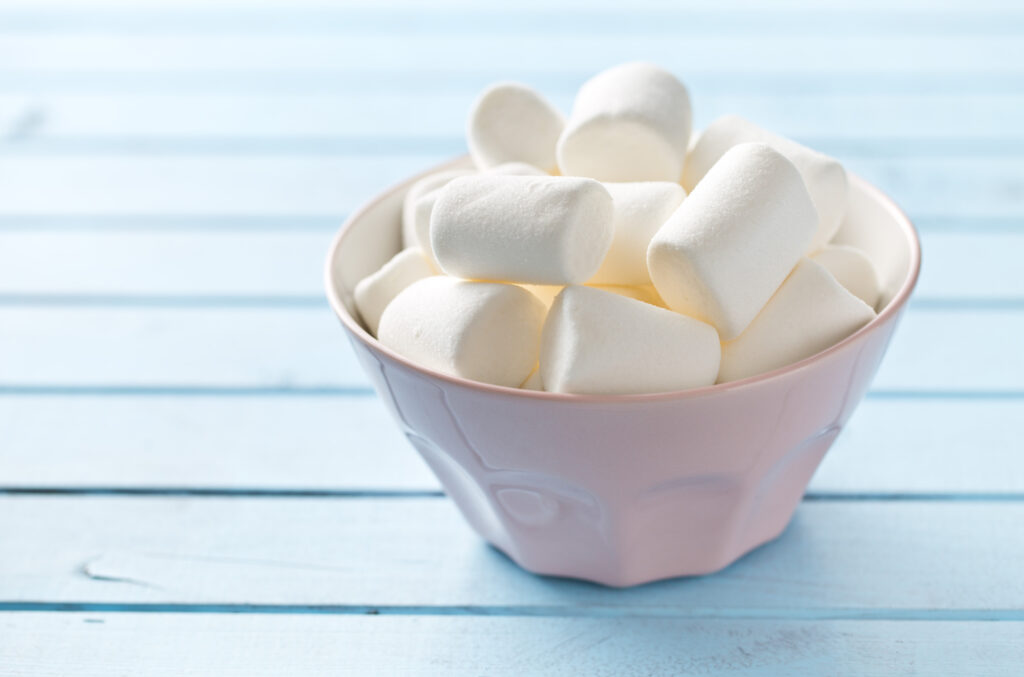 bowl of marshmallows