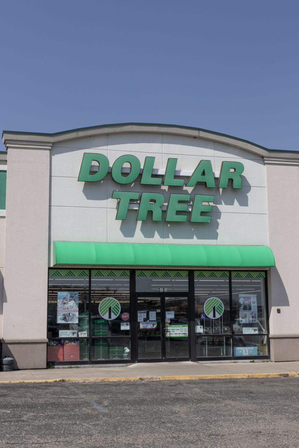 front of a dollar tree store