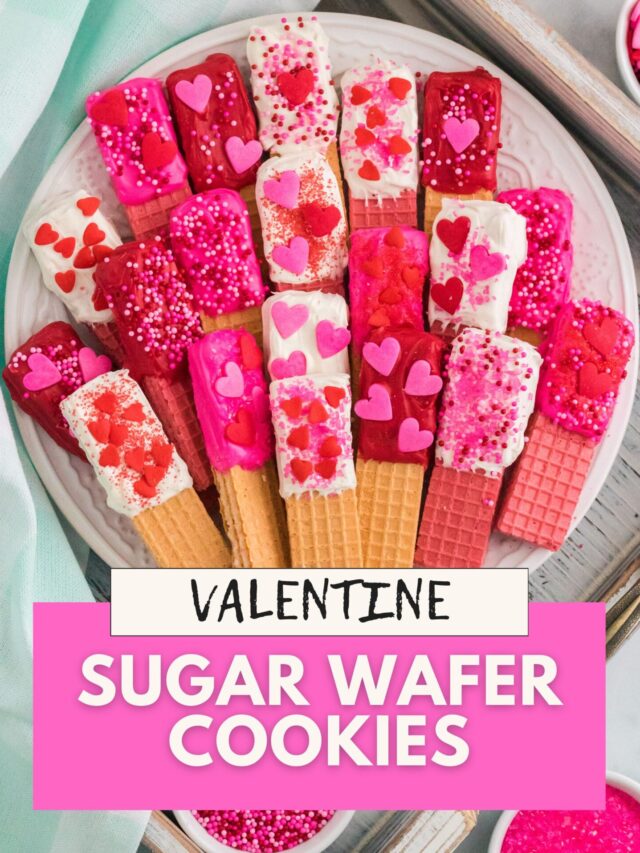Easy Valentine Sugar Wafer Cookies